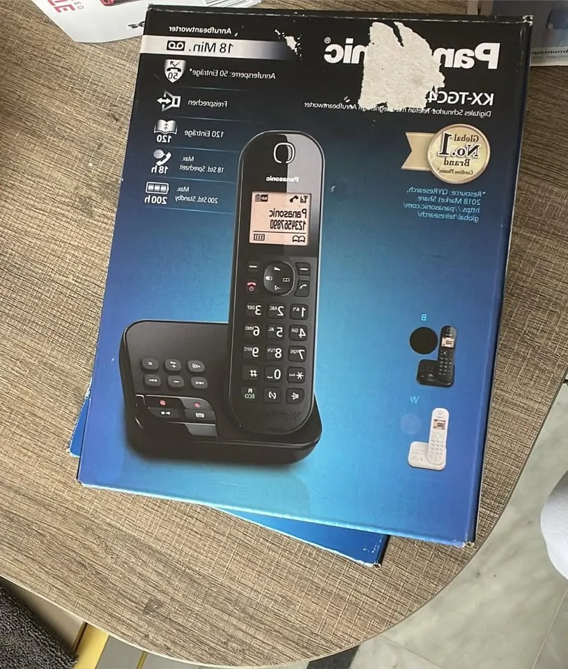 📞 الأناقة والعملية في جهاز واحد.. هاتف Panasonic اللاسلكي 📞