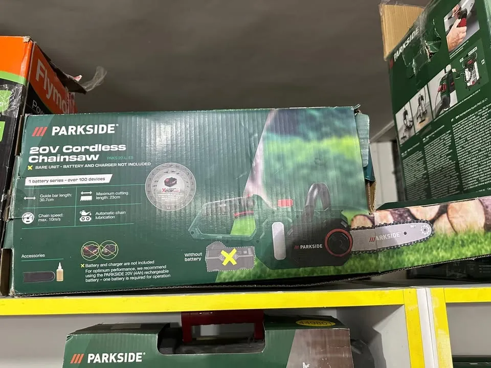 منشار حطب شحن باركسايد 20 فولت - Parkside 20V Cordless Chainsaw