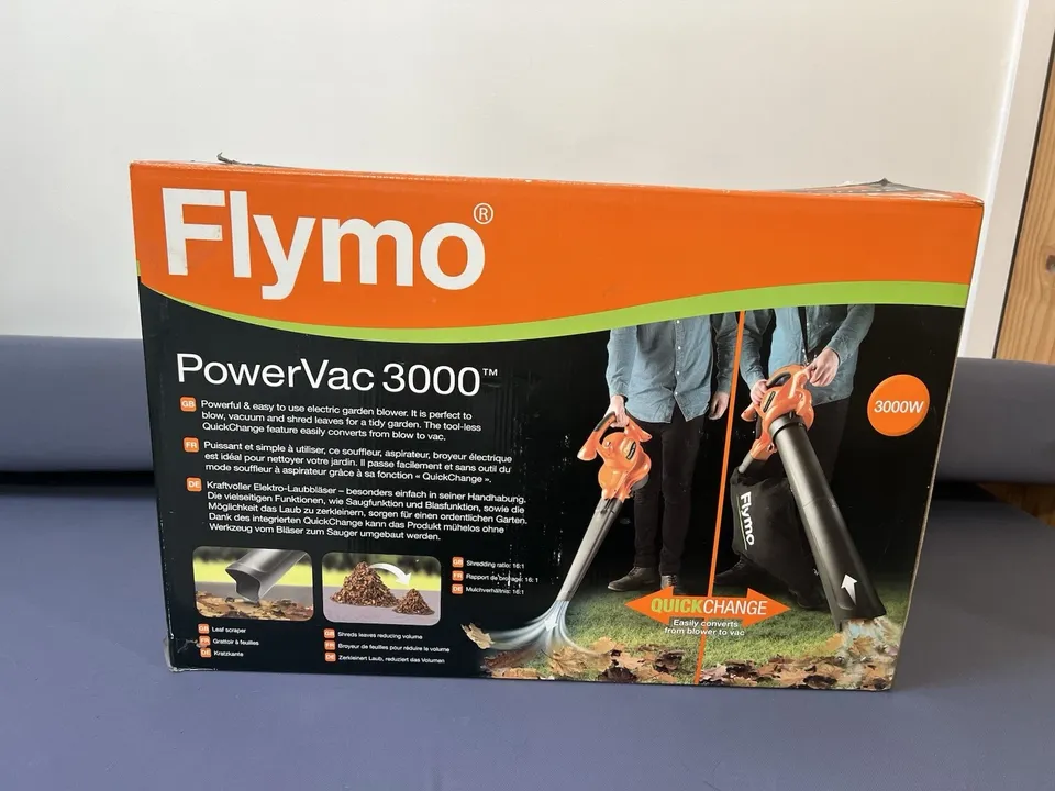 Flymo PowerVac 3000 Electric Leaf Blower & Vac