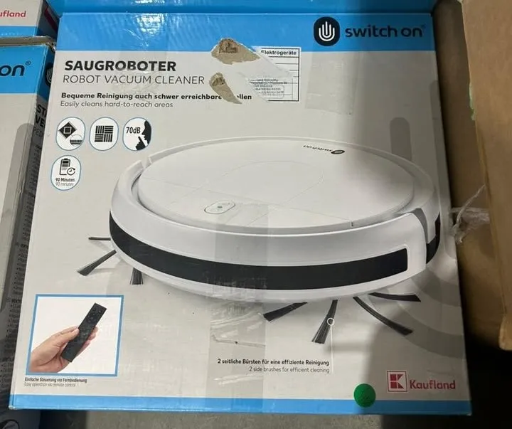 Switch On Robot Vacuum Cleaner