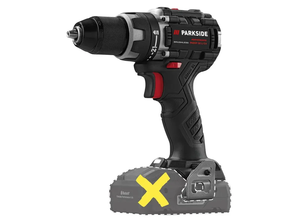 Parkside Performance موديل PABSP 20 Li C4"Brushless" Drill مقدح