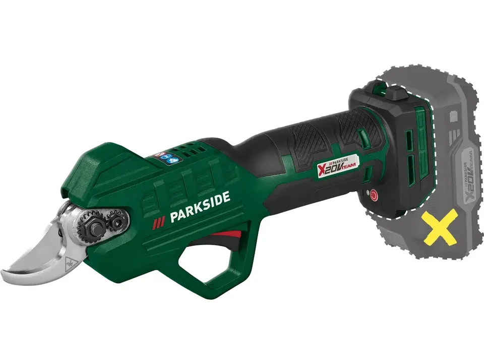🌿 القوة والدقة في يدك! مقص التقليم اللاسلكي Parkside PAAS 20-Li B1 (20V)