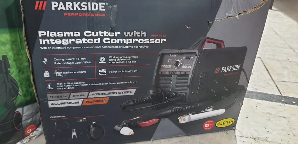 Parkside Performance Plasma Cutter (Integrated Compressor)